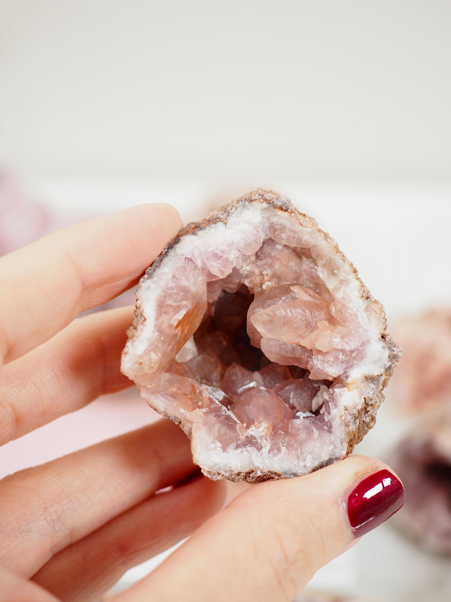 Pink Amethyst Druse - aus Patagonien RARE