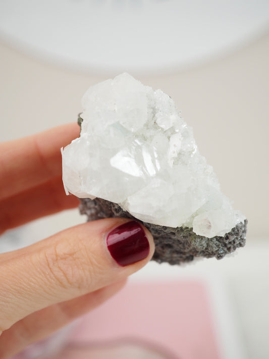 Apophylit & Indischer Mineralien Mix - aus Indien