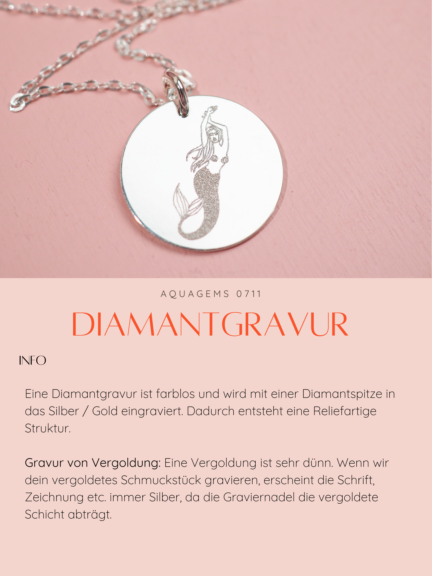 Zodiac Godess Sternzeichen Kette 925 Sterlingsilber mit Diamantgravur