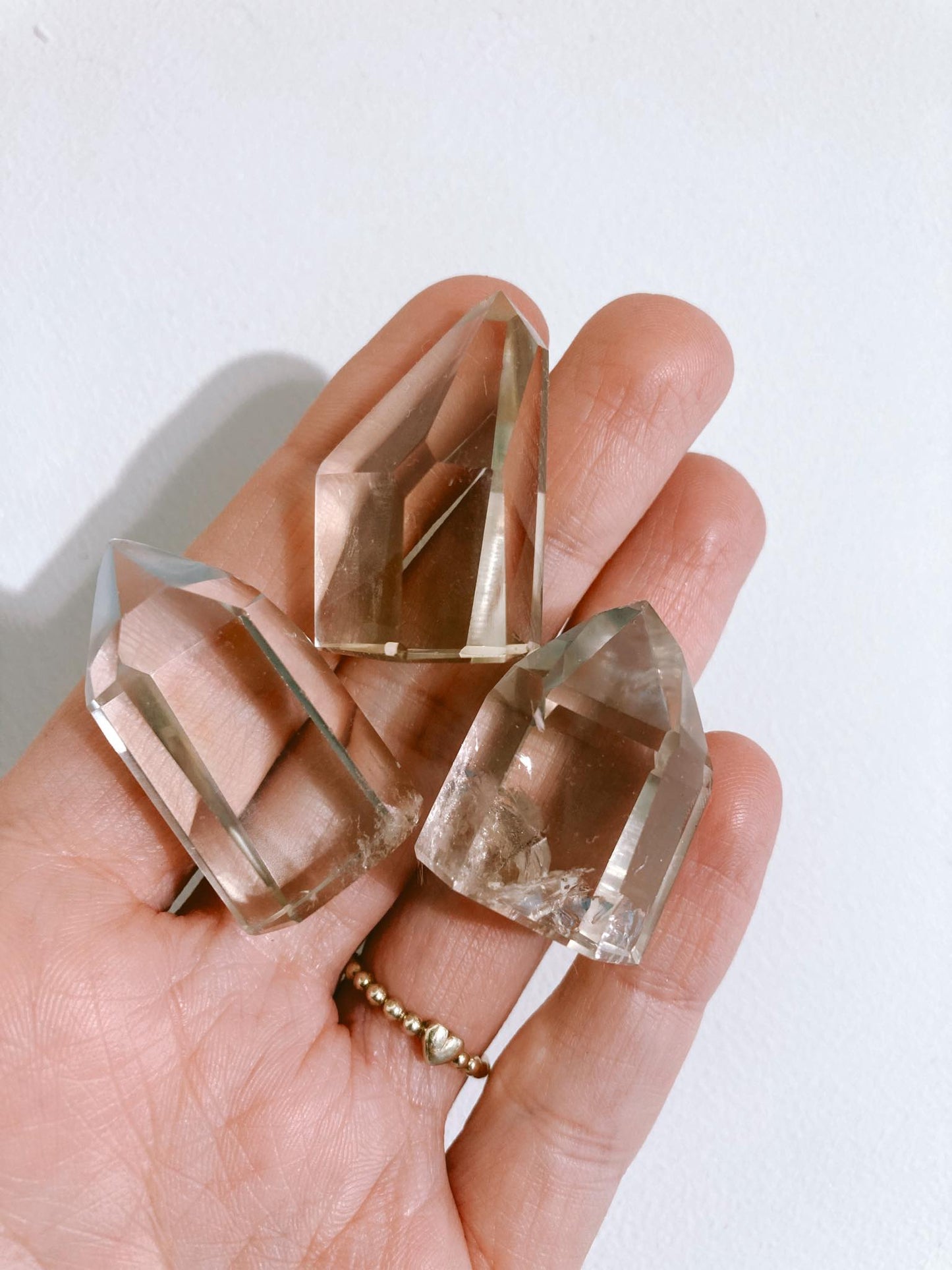 Natürlicher Citrin Mini Spitze - Natural Citrine mini Point - aus Brasilien Handcarved High Quality