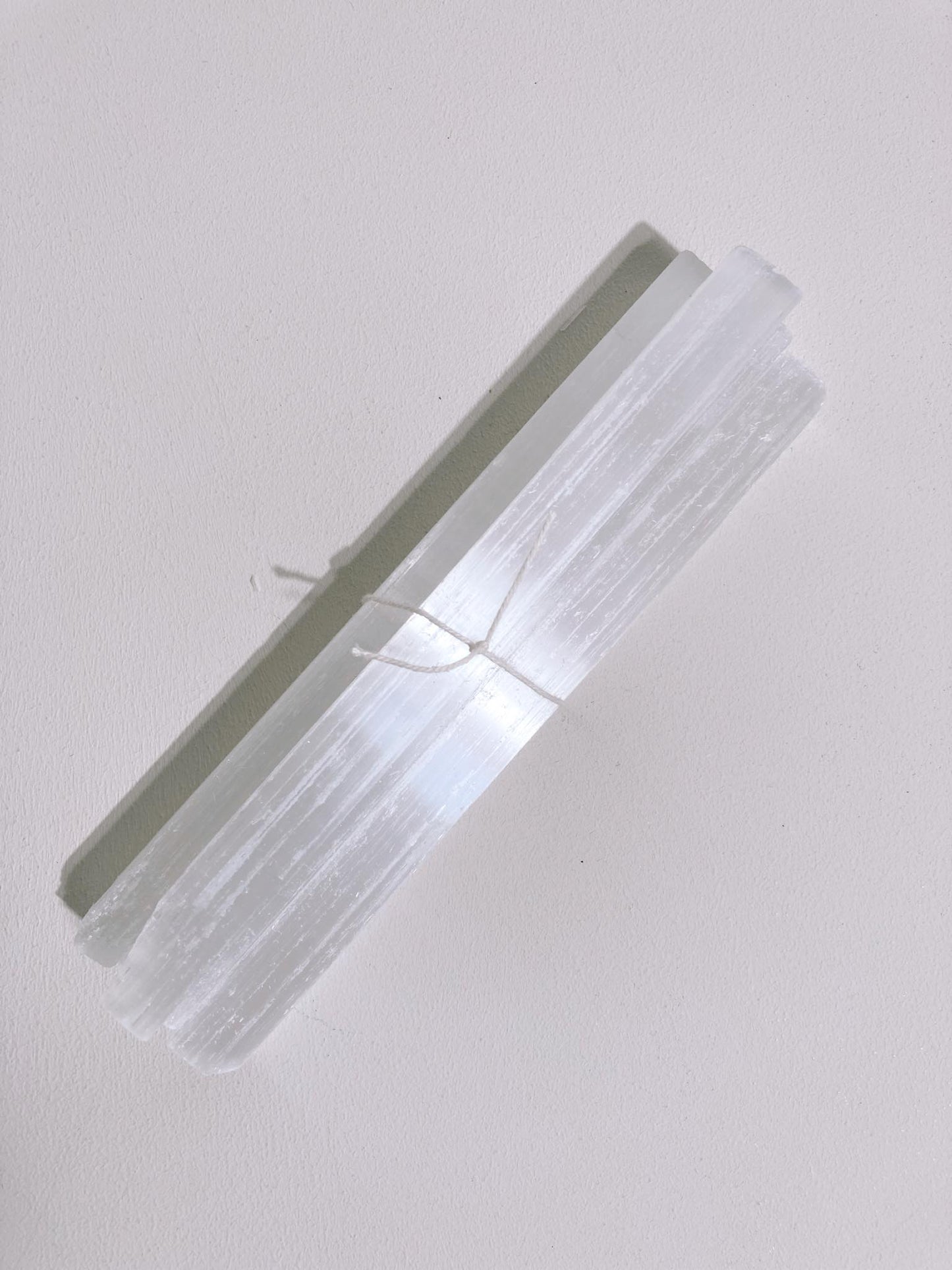 CLEAN THE HOUSE! 4x 15cm Selenit Stab Set . Selenite Stick - aus Marokko