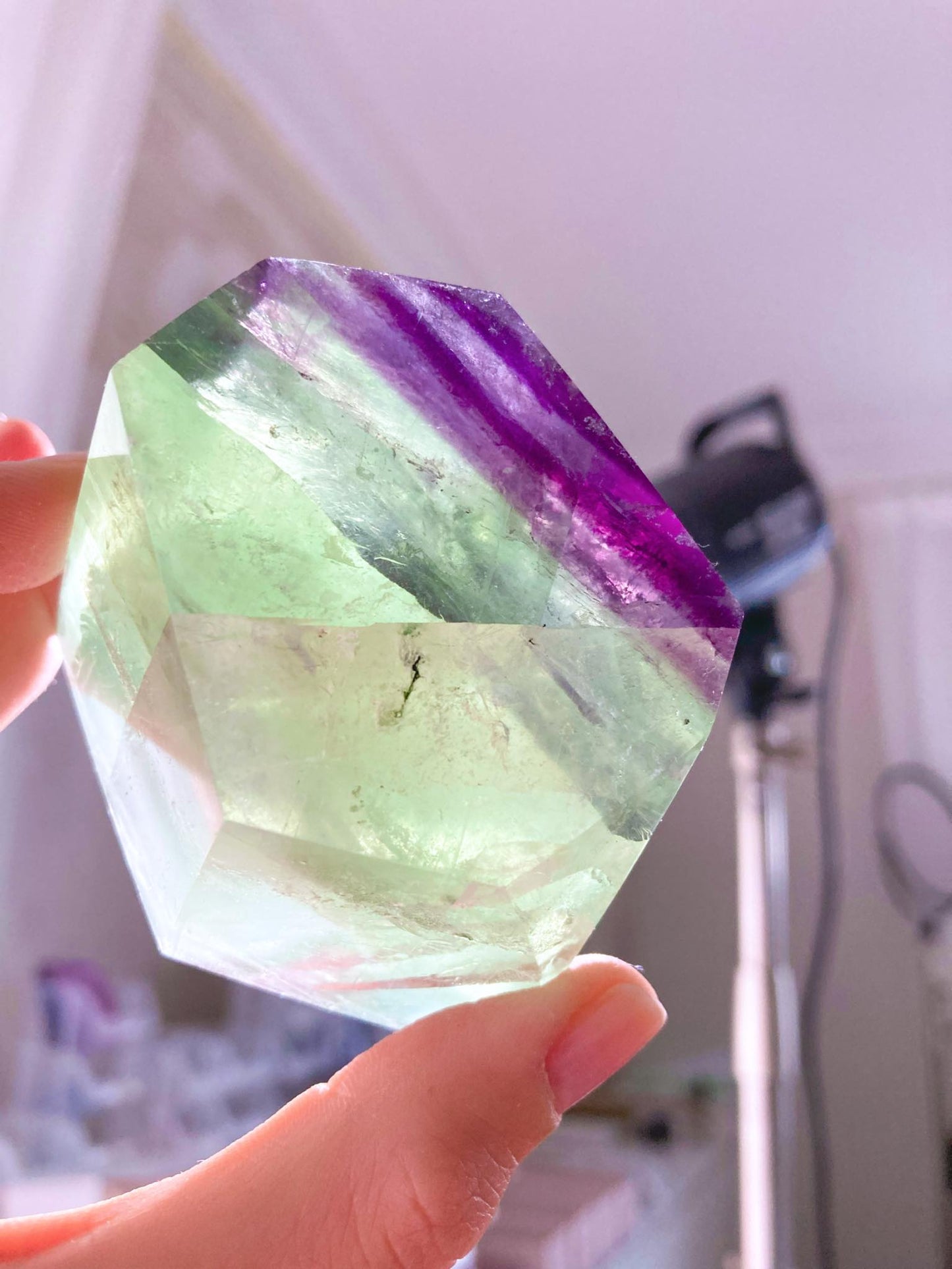 FREEFORM Regenbogen Fluorit aus China ca 6cm - High Quality (49)
