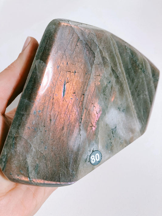 Pink golden Sunset Labradorit Freifrom . FREEFORM 1kg - aus Madagascar (80)