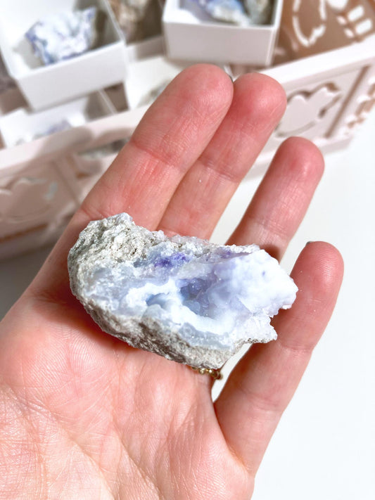 Spirit Flower Druzy Geode MINI - RARE NEUER FUND! 2021 ca 3cm - aus Mexico