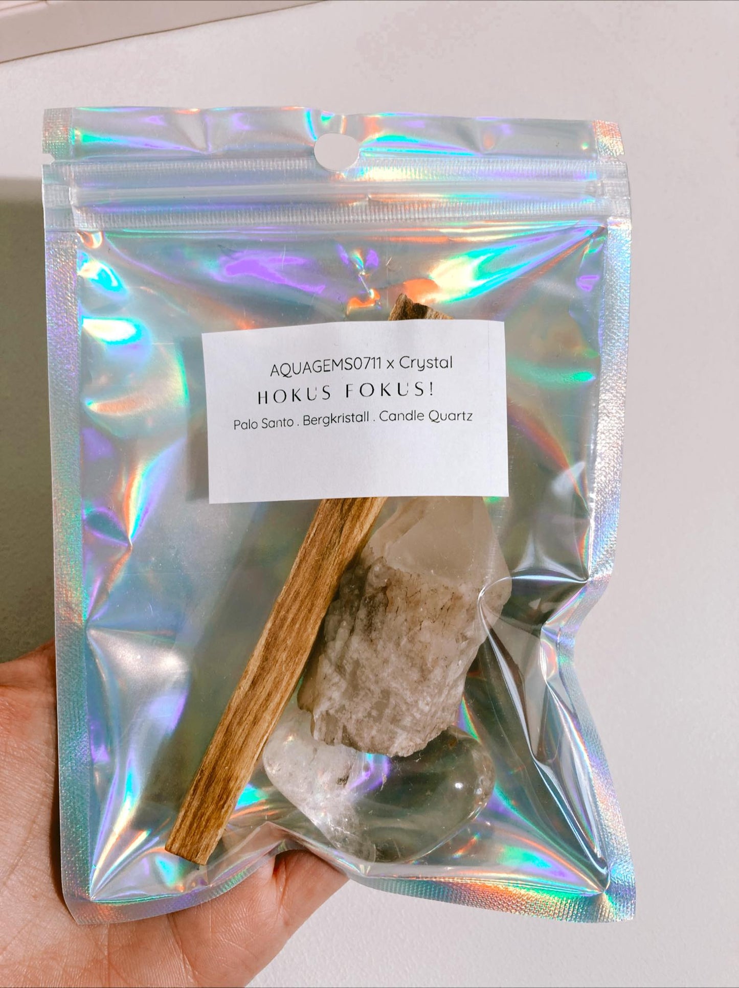 HOKUS FOKUS! Räucherset l Palo Santo. Bergkristall. Candlequartz