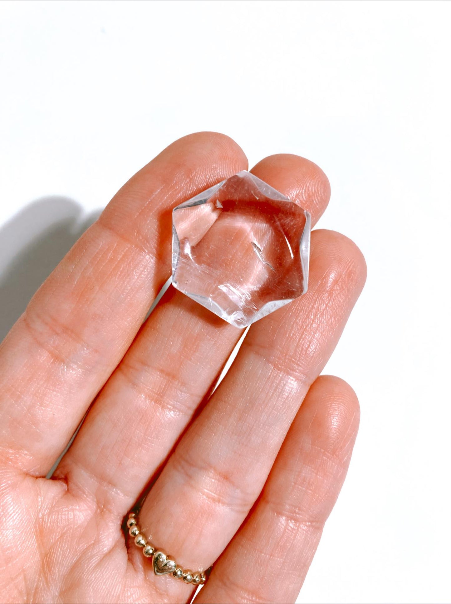 Feenstein Bergkristall Mini Sechseck . Fairystone Clearquartz mini Hexagon - aus Brasilien HIGH QUALITY