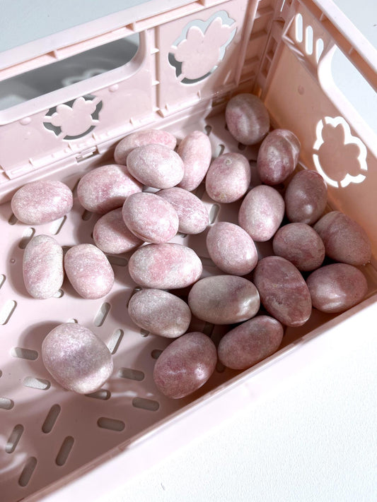 Pinker Opal Trommel Stein  . Deep Pink Opal Tumble ca 2-3 cm - Common Quality