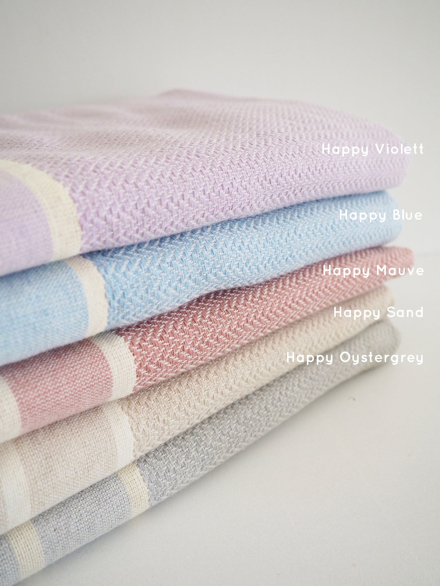 Fouta Chevron Pastell Farben