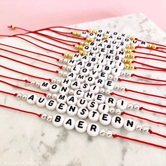 Liebes Armband 925 Sterlingsilber vergoldet