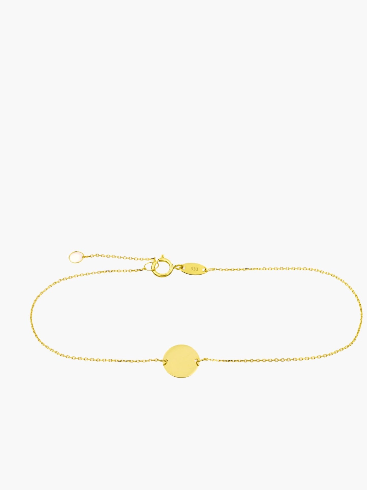 333 Gold Armband mit Plättchen & Gravur