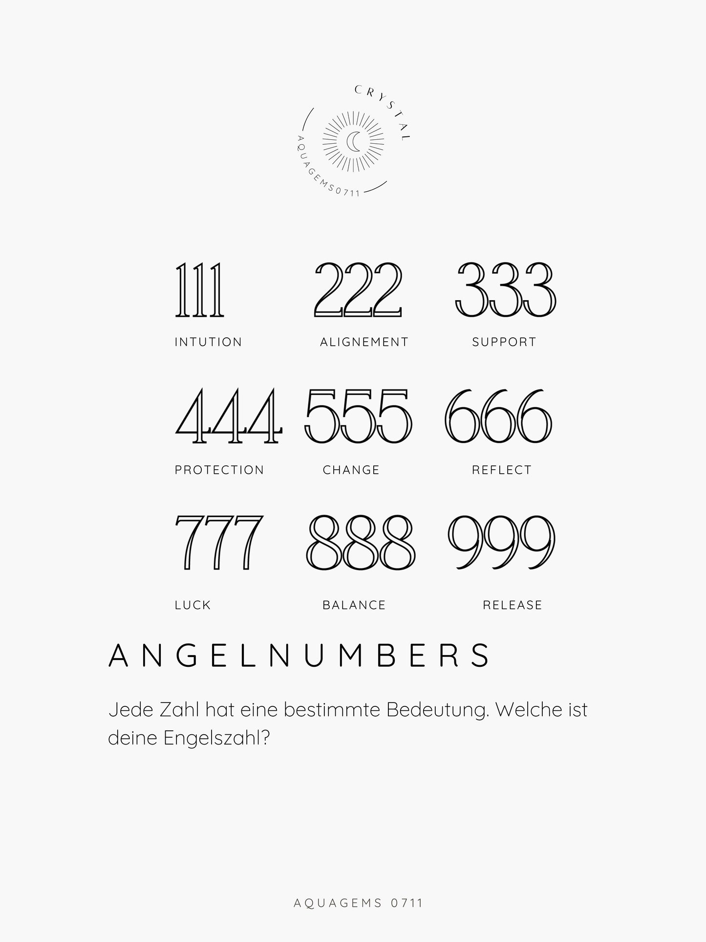 ANGELNUMBER Kette mit Gravur . 925 Sterlingsilber vergoldet