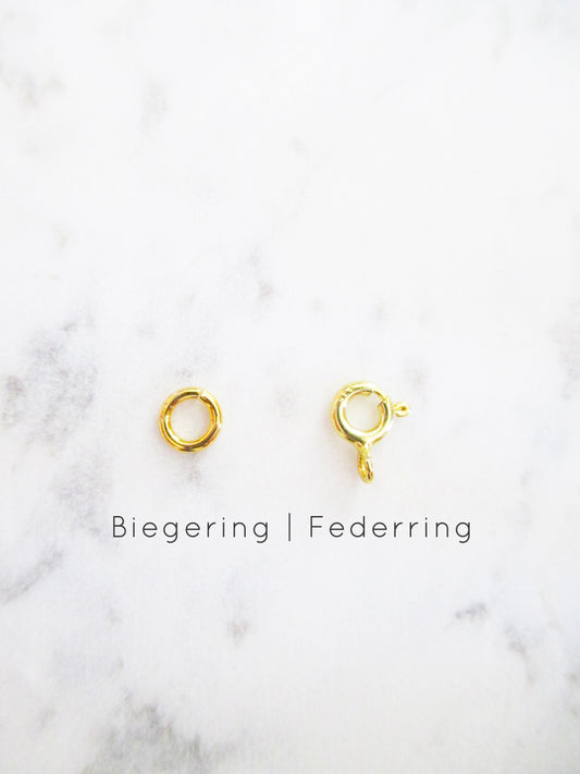 Perlmutt Muschel Charm 925 Sterlingsilber vergoldet