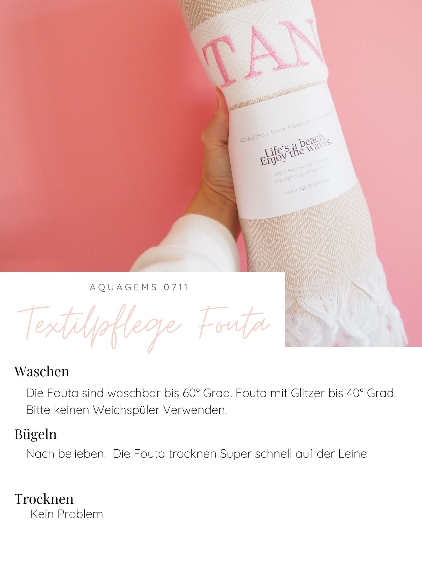 Fouta Chevron Pastell Farben