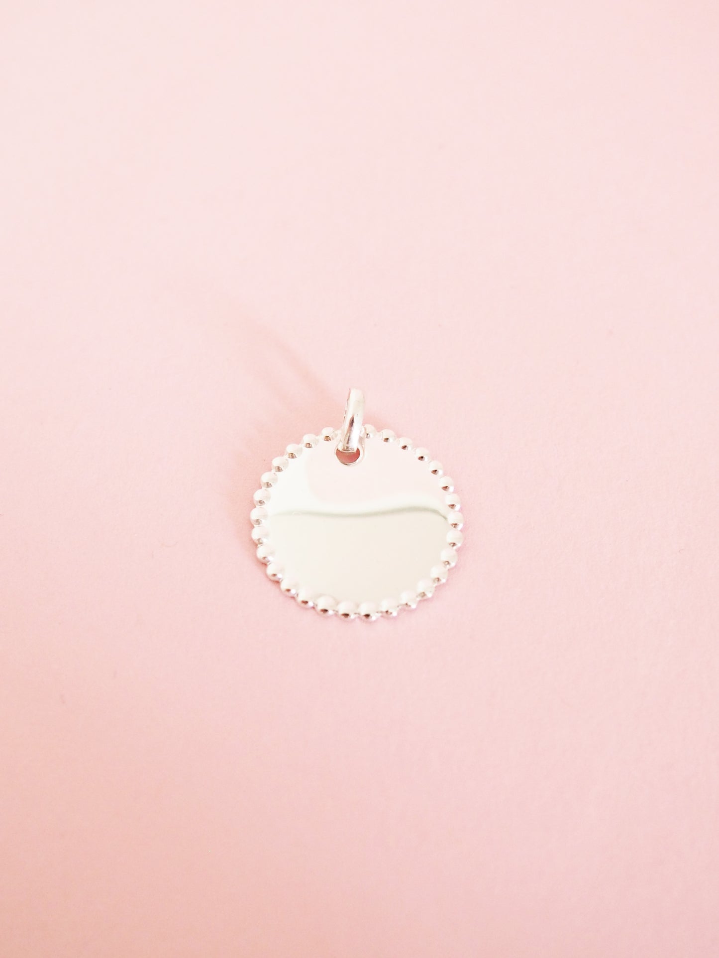Gravurplatte Pearls 20mm Sterlingsilber
