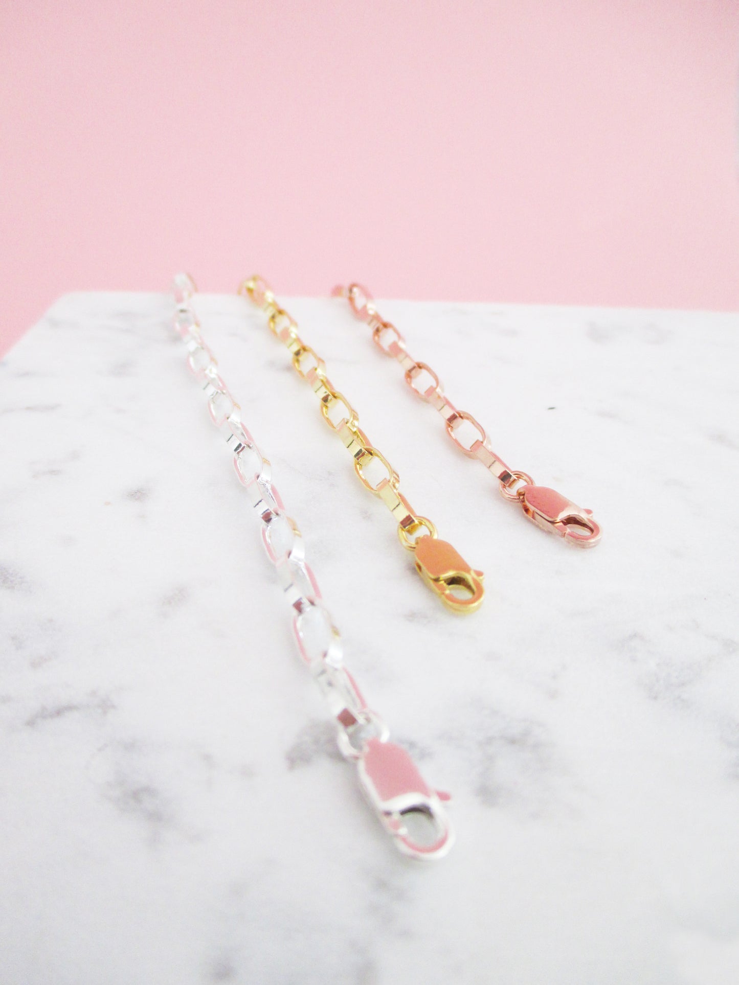Halskette Basic Choker Chunky Y 50cm 925 Sterlingsilber . vergoldet . rosévergoldet