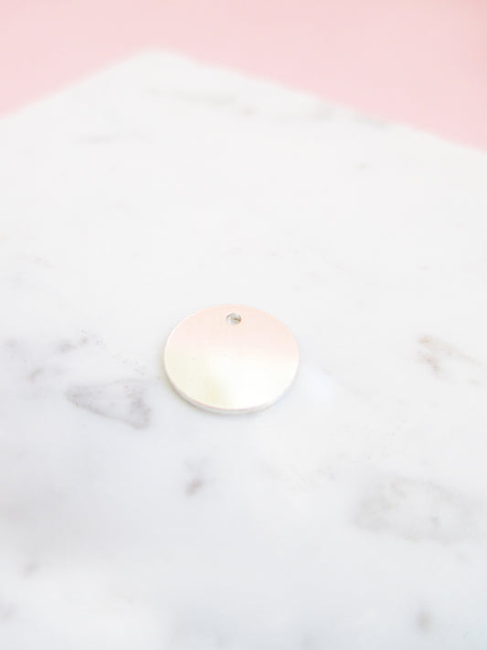 Plättchen Prägung Basic 10mm Sterlingsilber