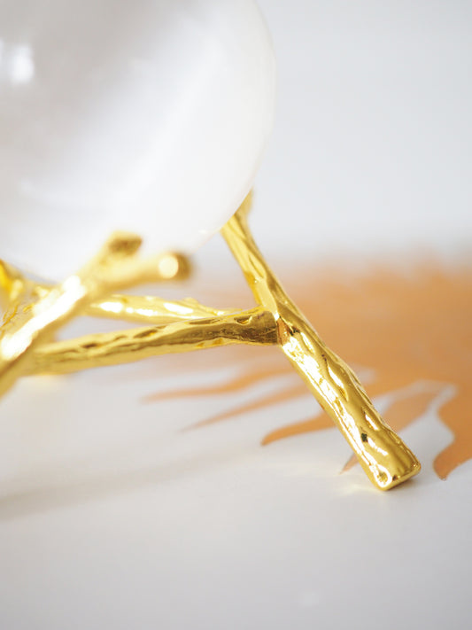 AST / BAMBOO Hochwertiger Metall Sphere Stand in GOLD