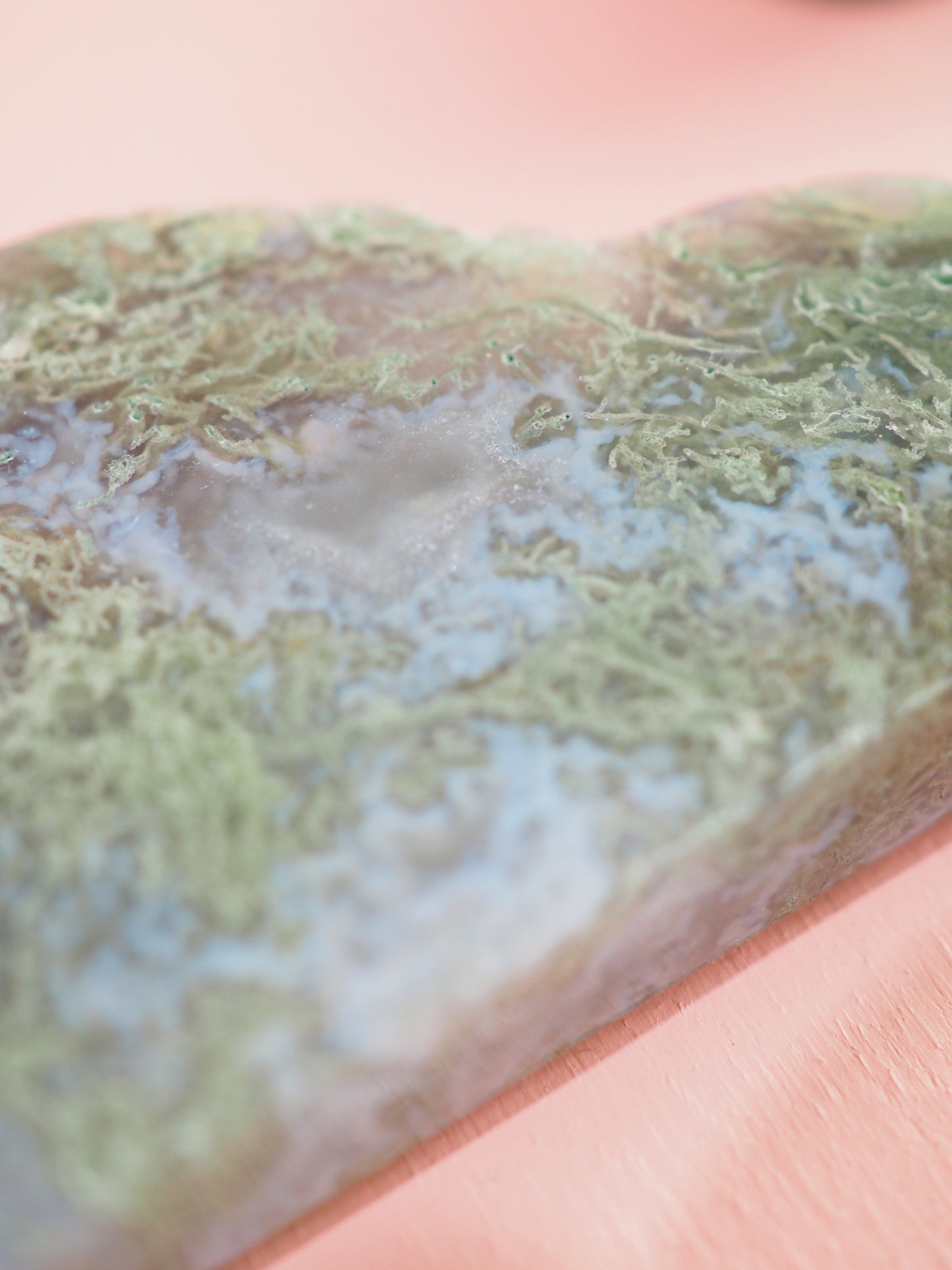 Moos Achat Wolke / Moss Agate Cloud 7-9 cm -aus China / Indien