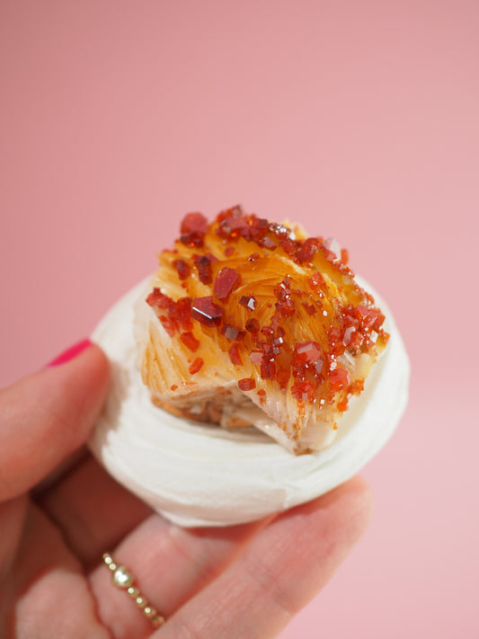 Sparkly Vanadinit auf Baryt - aus Marokko (7) -High Quality