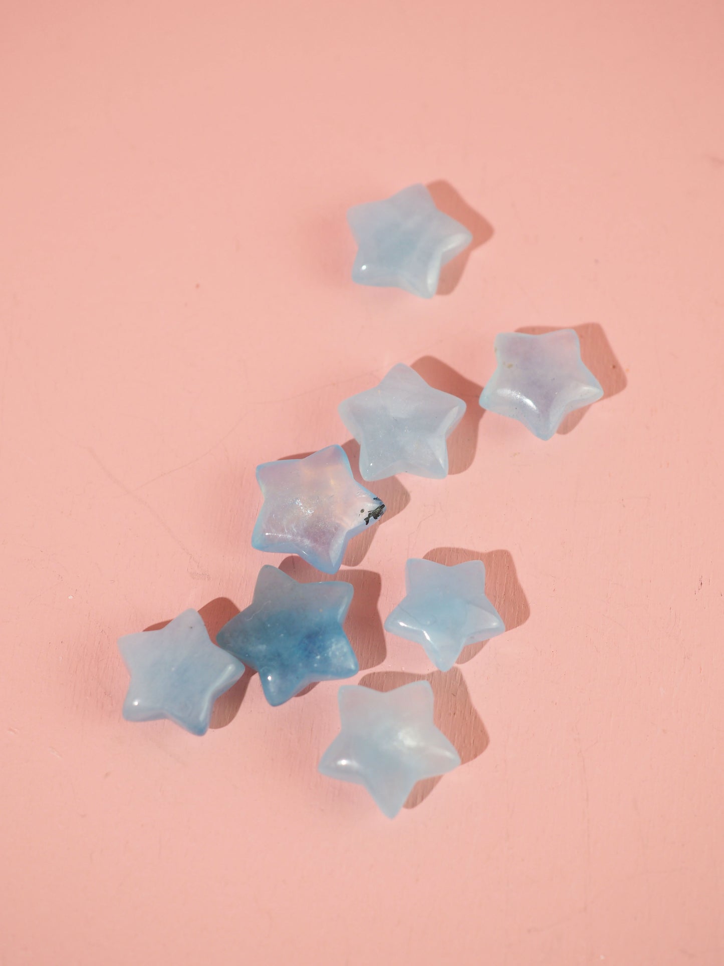 Aquamarin Mini Sternchen Carving 1-1.4cm cm Handcarved - High Quality