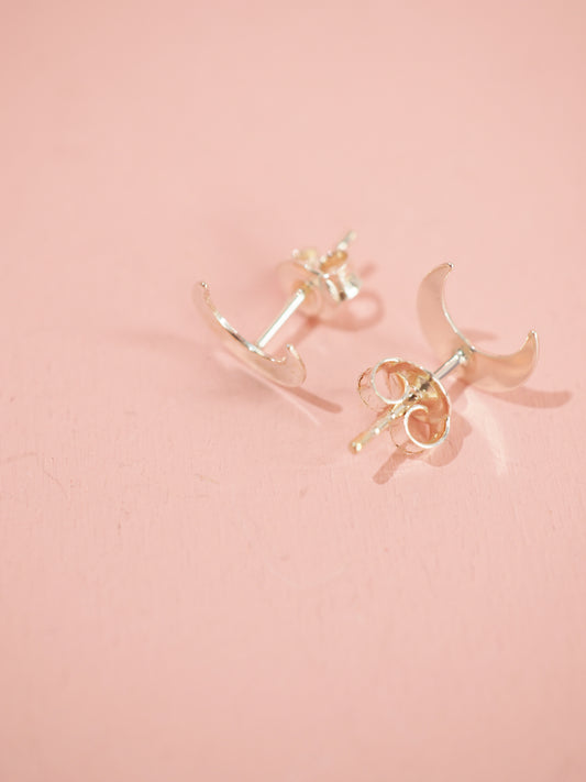 Mond Ohrstecker 925 Sterlingsilber