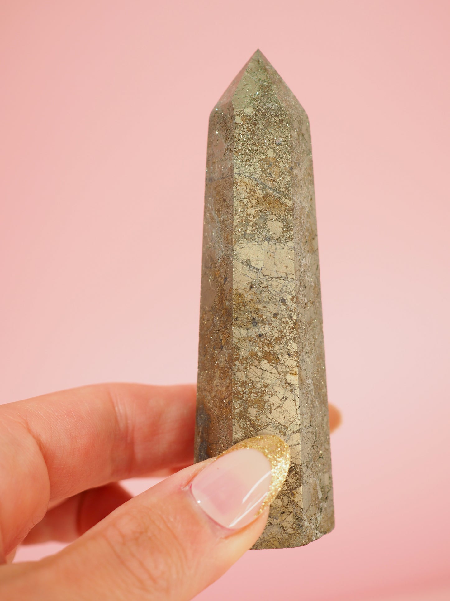 Pyrit Point 8-9 cm aus Peru