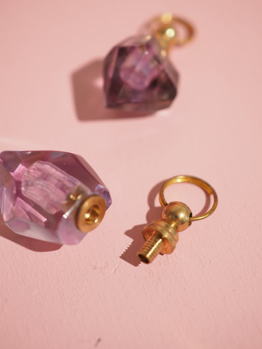 Mini Amethyst Phiole Fläschchen (A) - High Quality