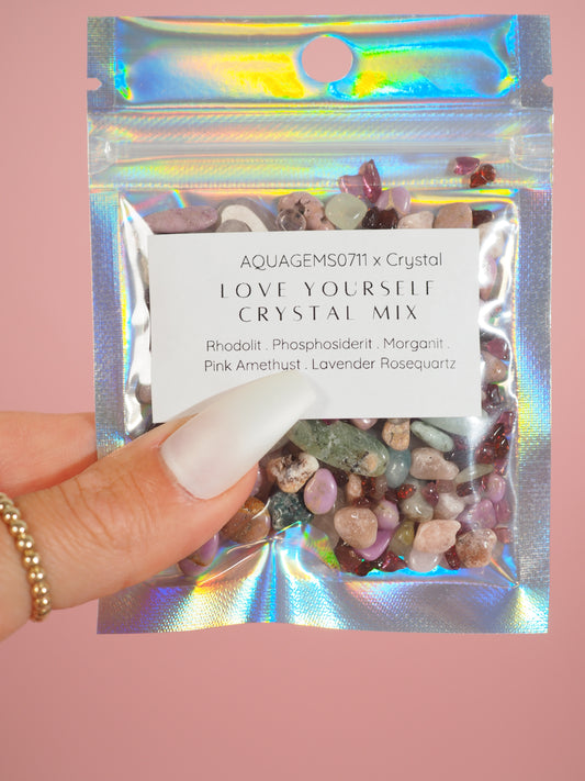 LOVE YOURSELF 2.0 Crystal Mix l Premium Kristall Konfetti