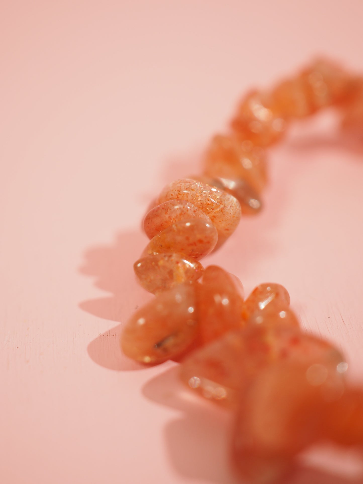 Sonnenstein Chips Armband . Sunstone Chips Bracelet - High Quality