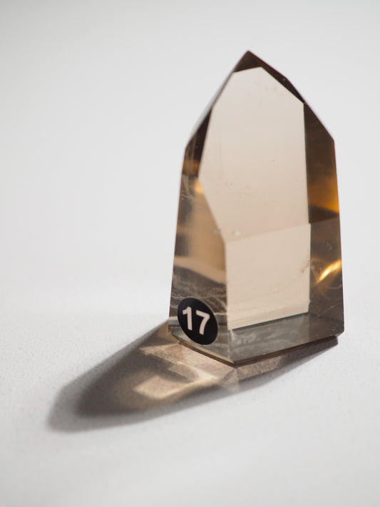 Natürliche Rauchquarz Citrin Spitze - Natural Smoky Citrine Point ca. 6cm (17) - aus Brasilien HIGH QUALITY