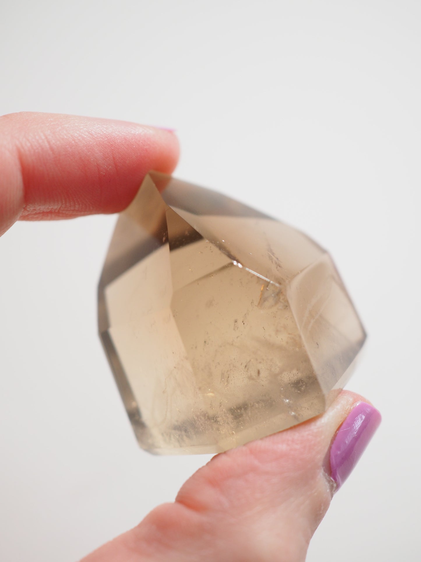 Natürliche Citrin Spitze mit Phantomen- Natural Citrine Point ca. 4cm(20) - aus Brasilien HIGH QUALITY