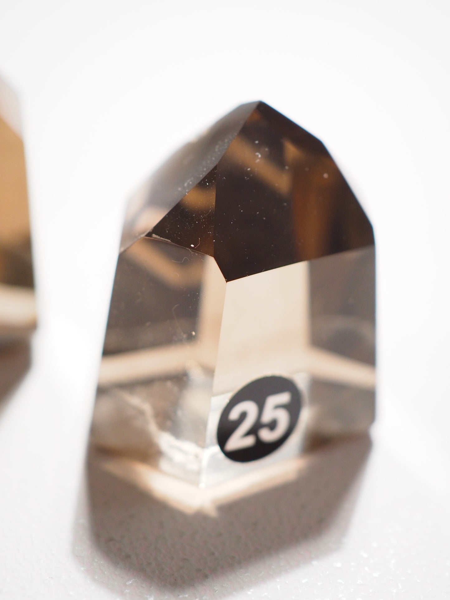 Rauchquarz Spitze - Dark Smoky Quartz Point ca. 4cm (24 & 25) - aus Brasilien High Quality