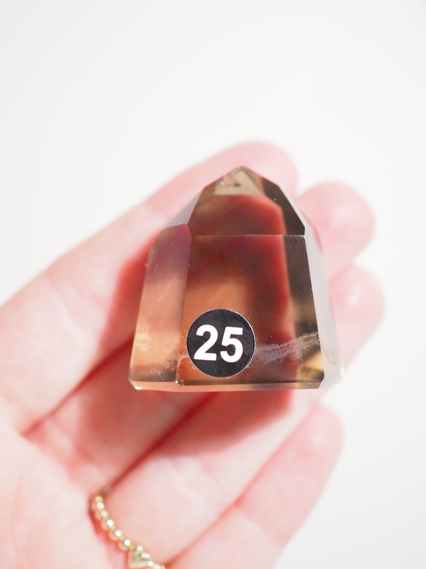 Rauchquarz Spitze - Dark Smoky Quartz Point ca. 4cm (24 & 25) - aus Brasilien High Quality