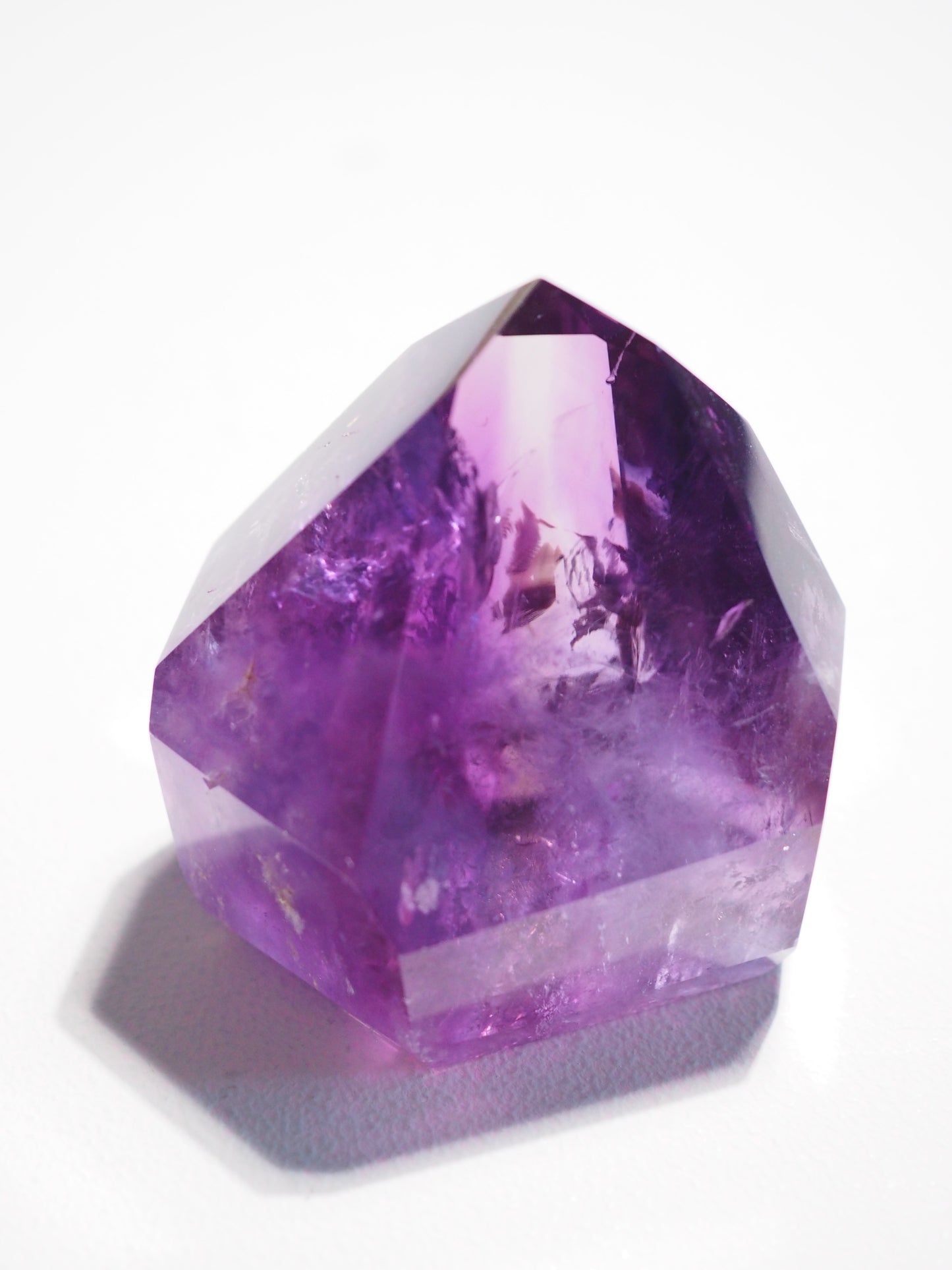 Jacare Amethyst Spitze mit Regenbögen ca. 4.5x5 cm (6) - aus Bahia Brasilien HIGH QUALITY