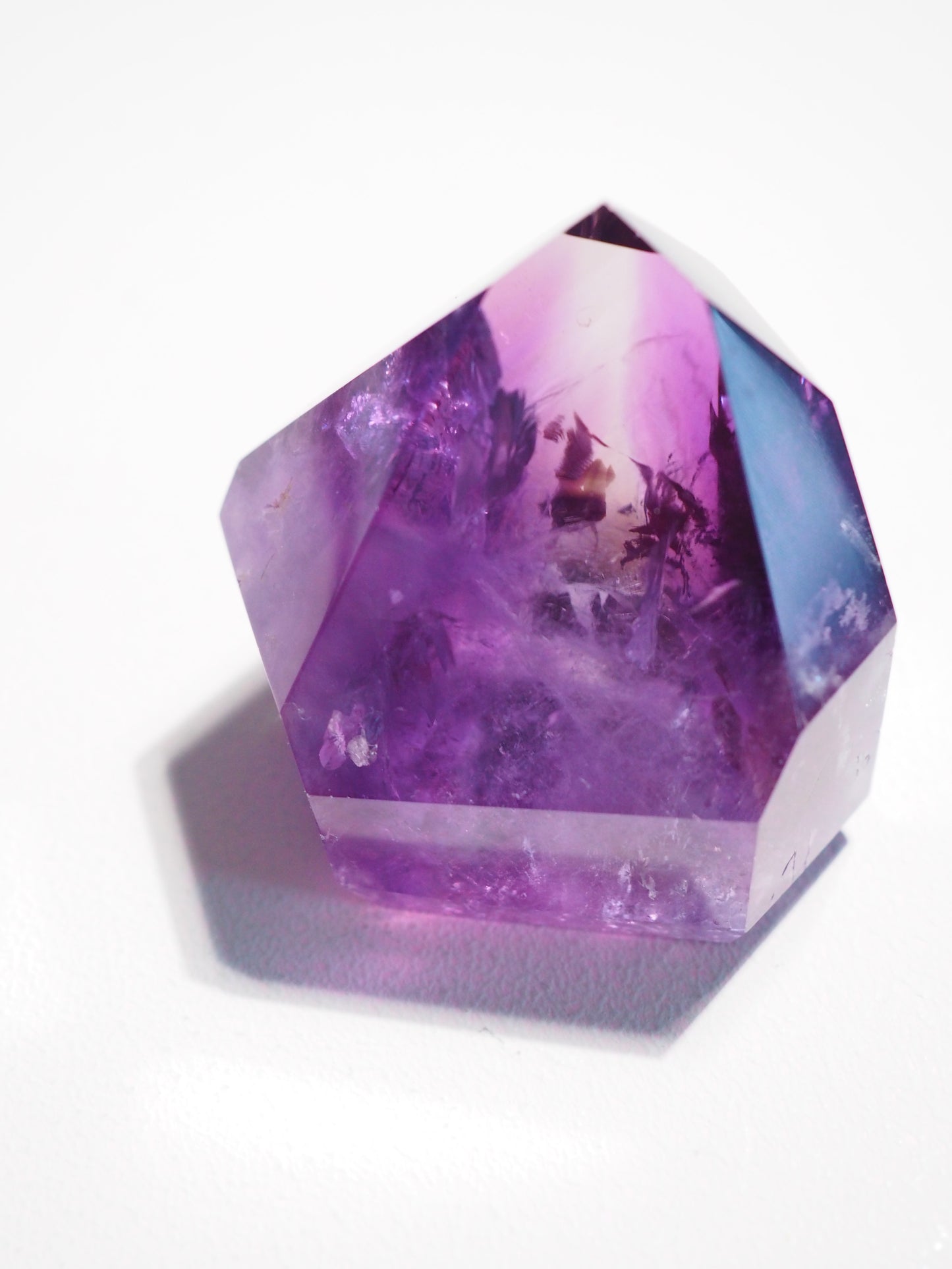 Jacare Amethyst Spitze mit Regenbögen ca. 4.5x5 cm (6) - aus Bahia Brasilien HIGH QUALITY