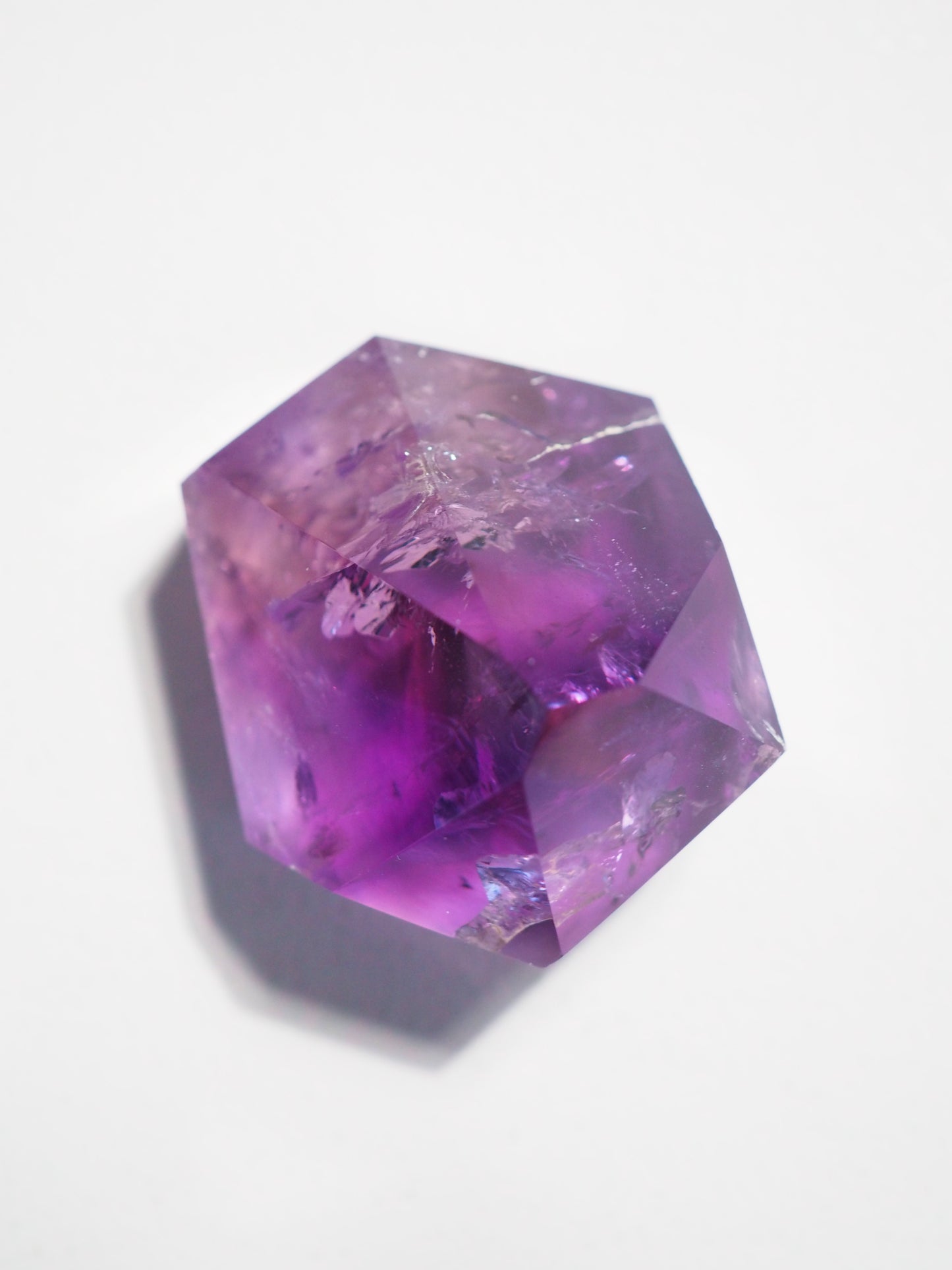 Jacare Amethyst Spitze mit Regenbögen ca. 3.5x4 cm (3) - aus Bahia Brasilien - HIGH QUALITY