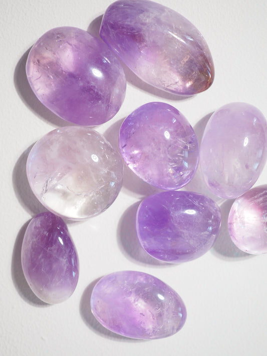 Lavender Amethyst 1-3 cm Trommel Stein - aus Brasilien HIGH QUALITY