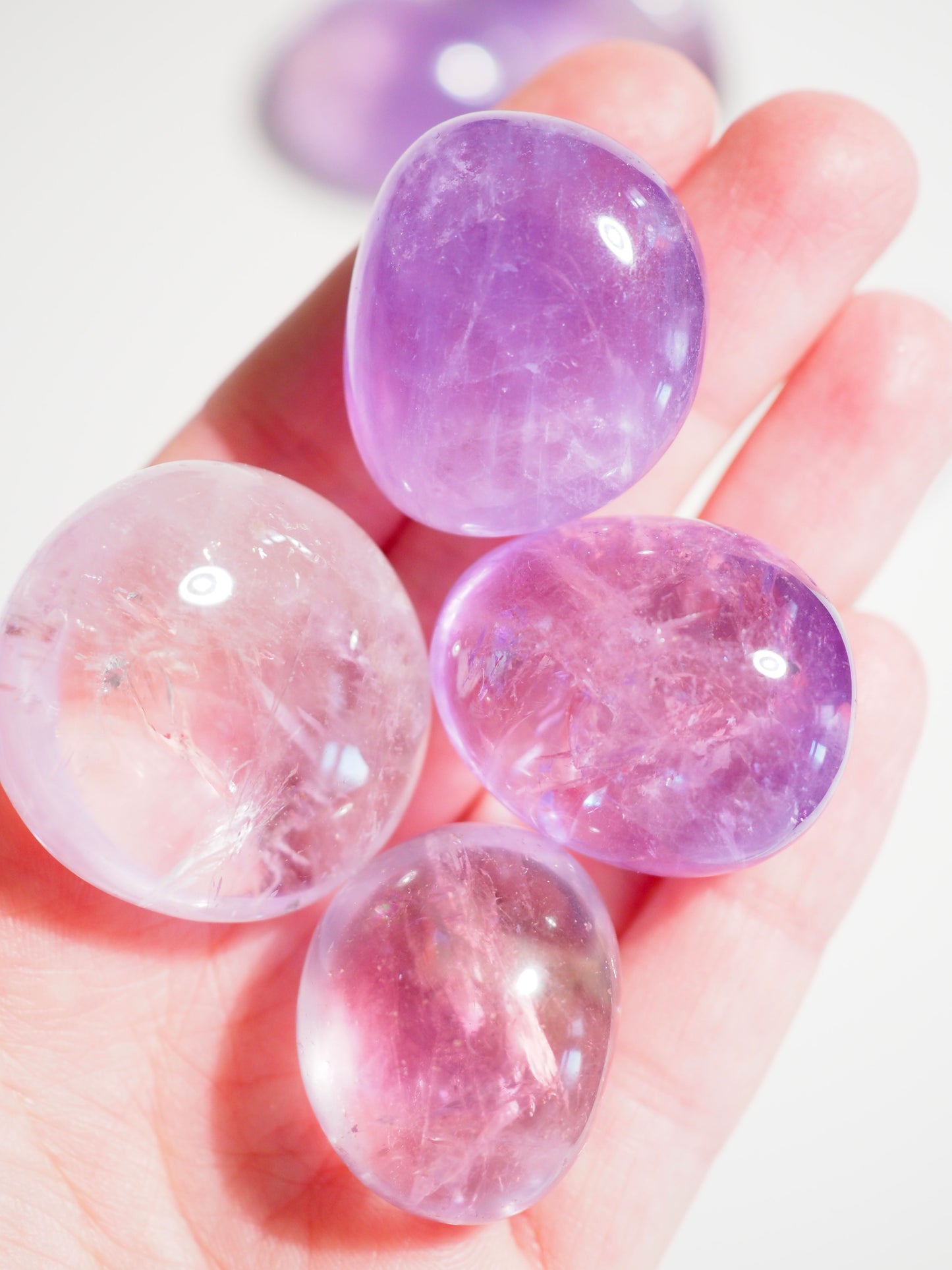 Lavender Amethyst 1-3 cm Trommel Stein - aus Brasilien HIGH QUALITY