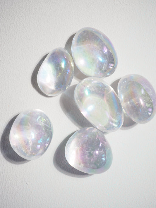 AngelAura Bergkristall  CHUNKY 3-5 cm Trommel Stein - aus China  HIGH QUALITY