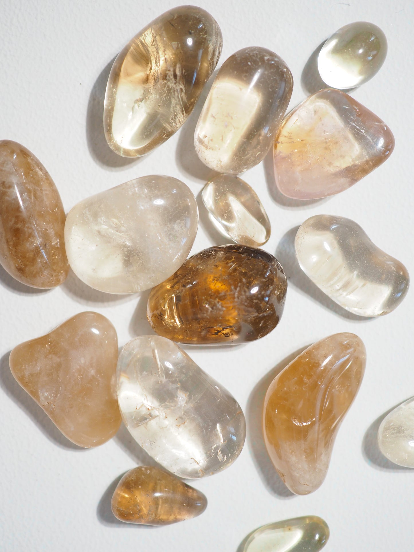 Natürlicher echter Citrin . Real Citrine 1.5 -4 cm - aus Brasilien RARE