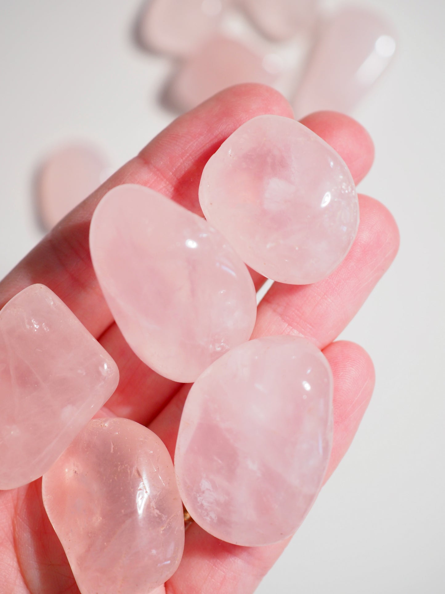 Pink Girasol ca. 2.5 cm Trommel Stein aus Madagascar -High Quality