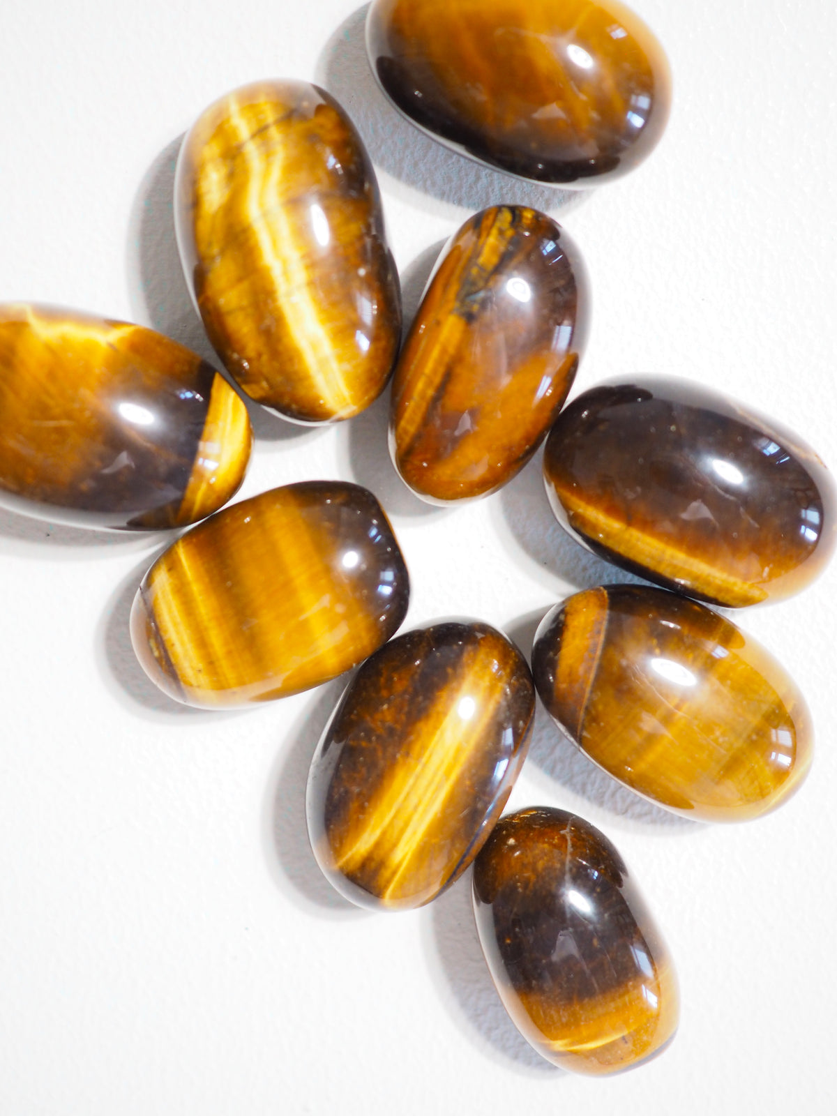 Tigerauge Oval Trommelsteine . Tigerseye Tumble ca 2-3 cm - aus Südafrika HIGH QUALITY