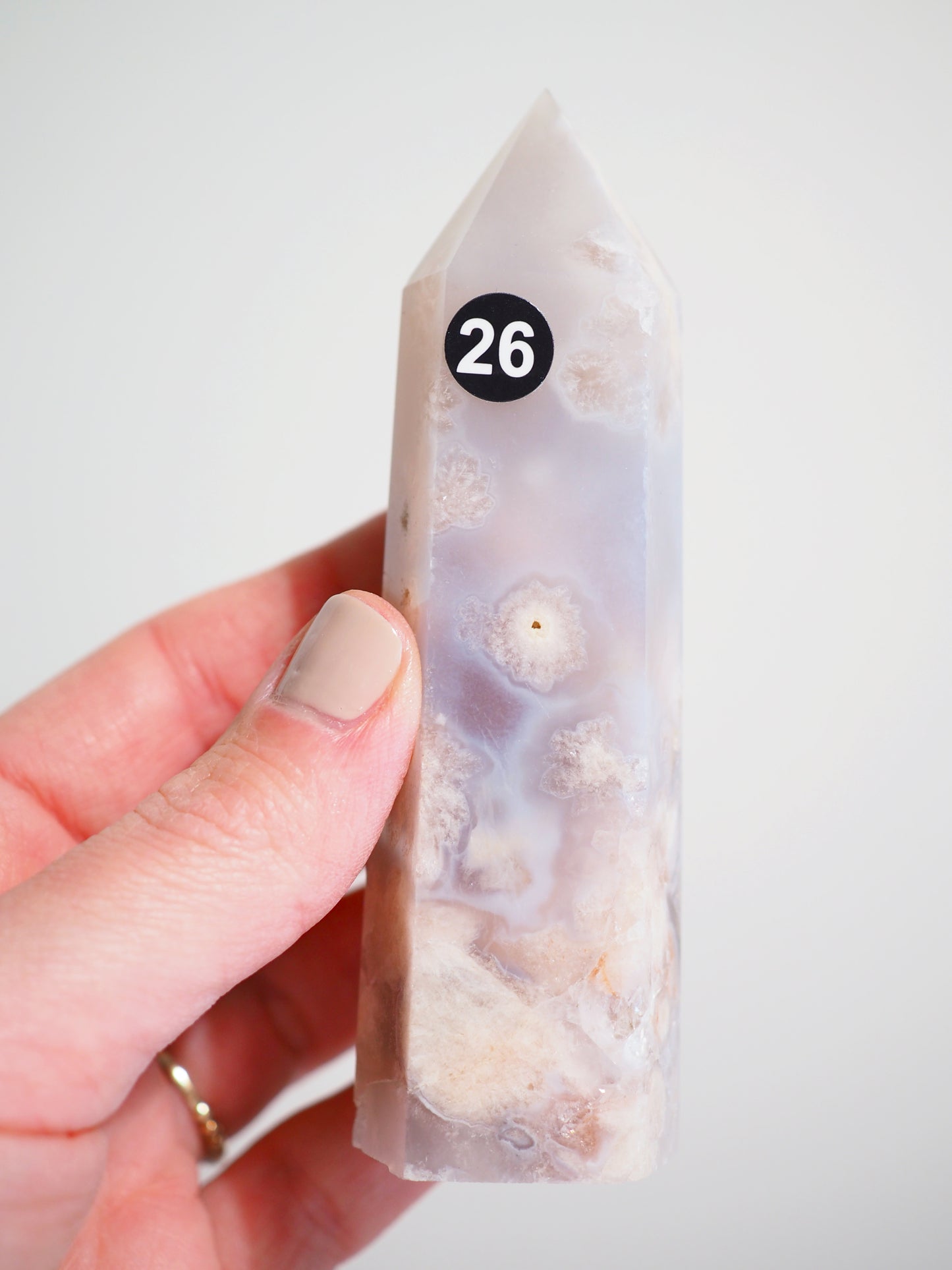 Blumen Achat Spitze / Flower Agate Point (26) -aus Madagascar High Quality