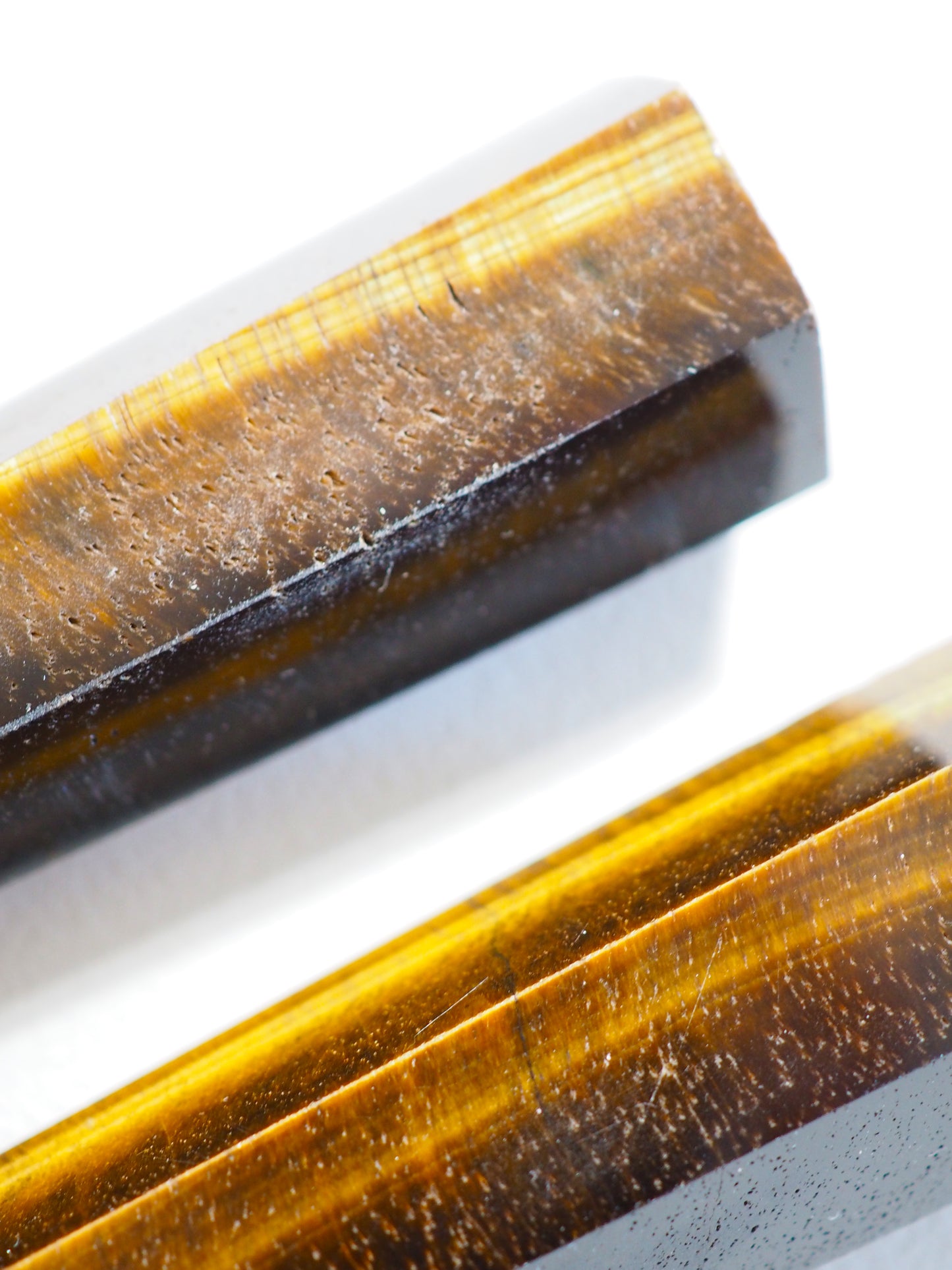 Tigerauge Spitze . Tigereye Point ca 8-10 cm - aus Südafrika