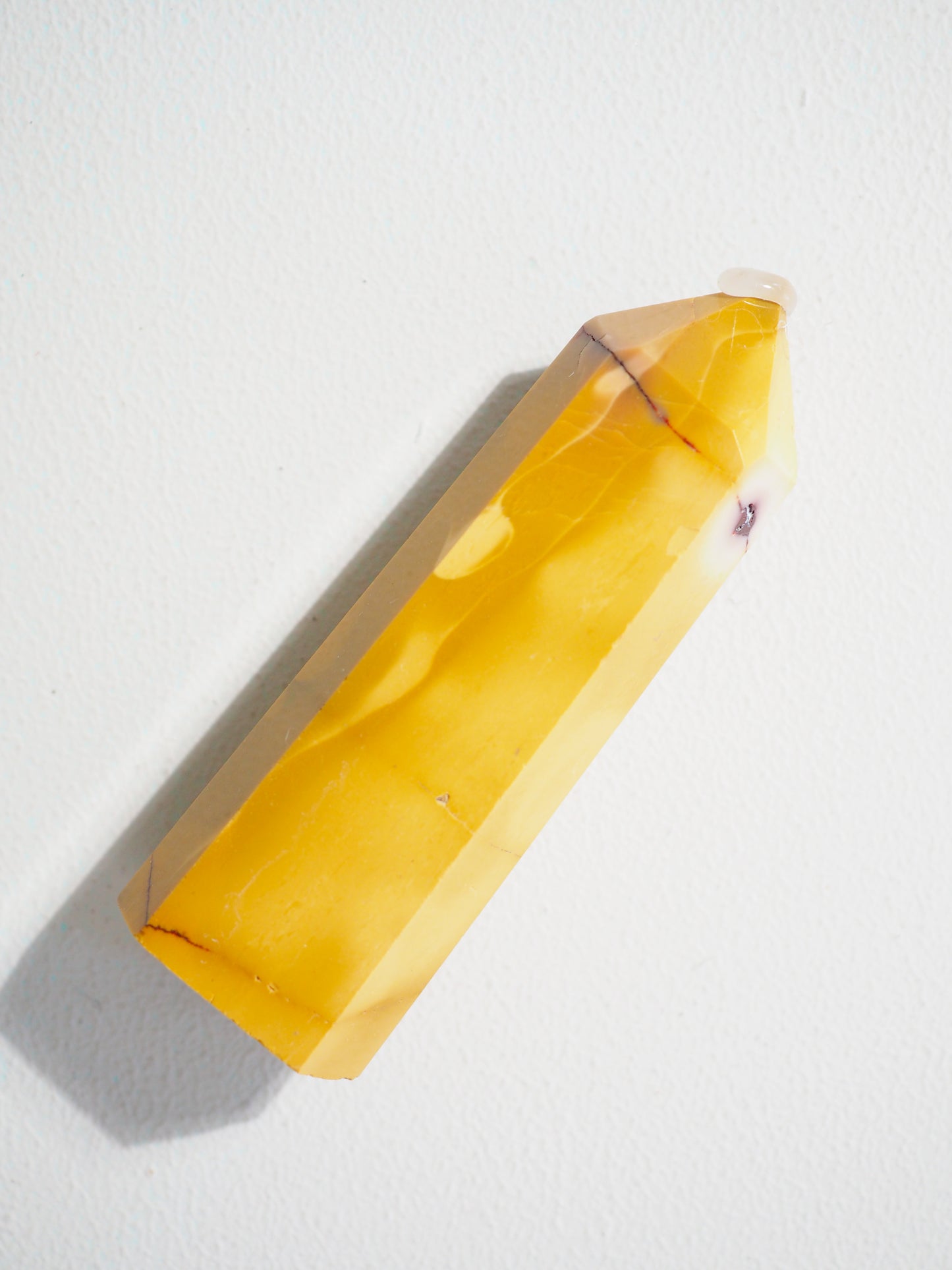 Mookait Spitze GELB . Mookait Point Yellow ca. 7-8 cm - aus Australien HIGH QUALITY