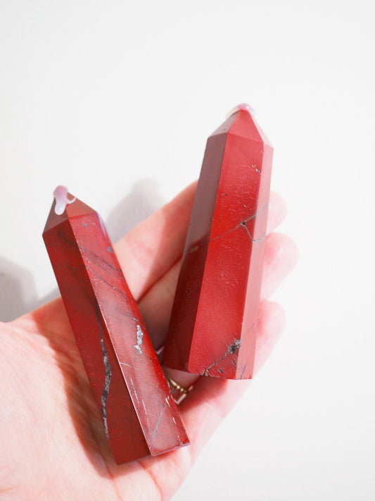 Mookait Spitze ROT . Mookait Point Red ca. 7-8 cm - aus Australien HIGH QUALITY