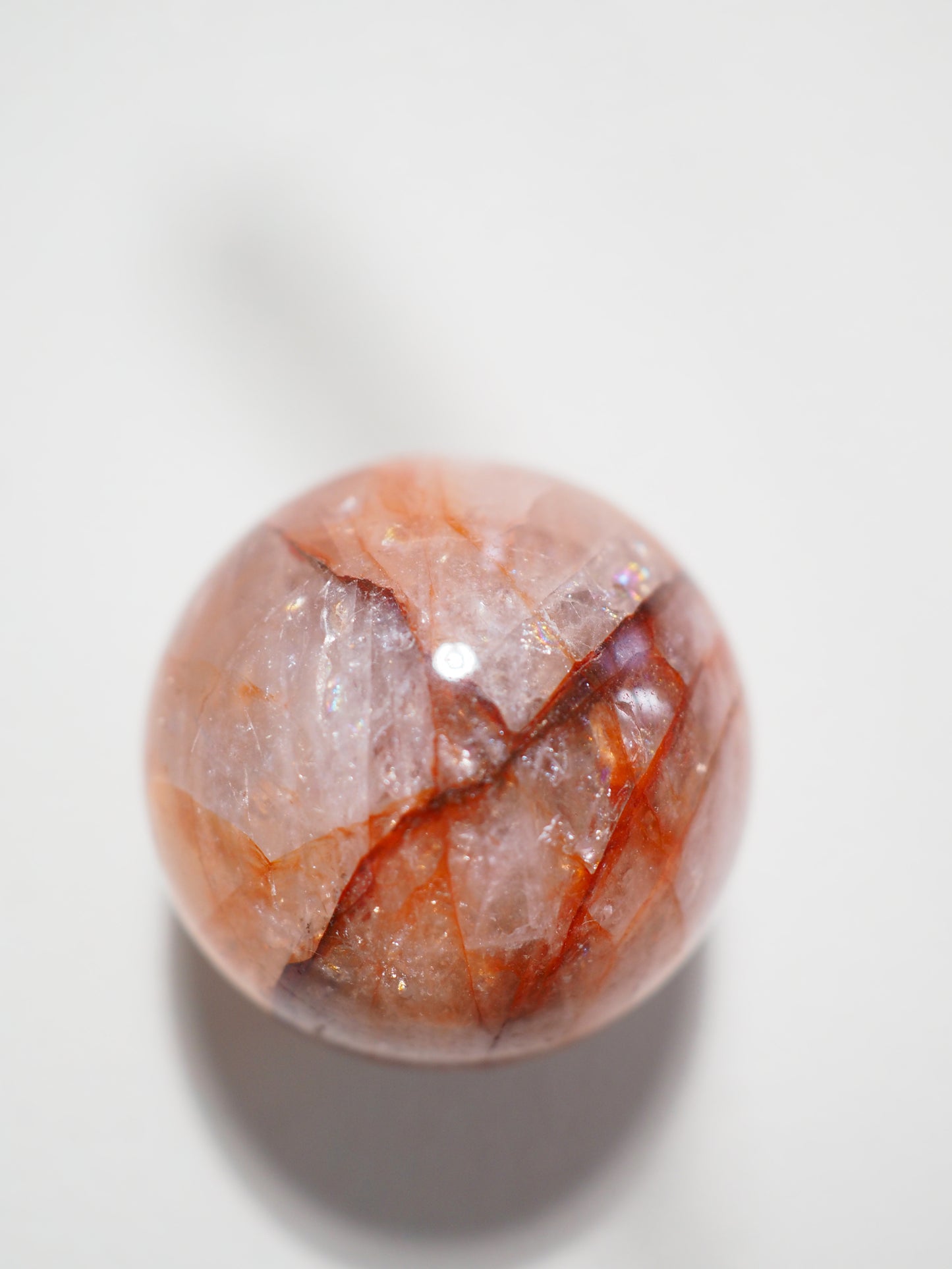 Feuerquarz Kugel . Firequartz Sphere ca. 2.5 cm - HIGH QUALITY