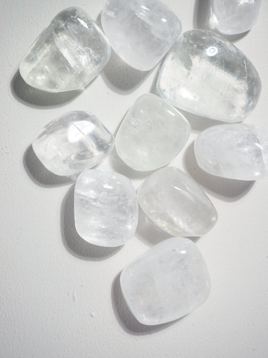 CHUNKY Weisser Calcit Trommelsteine . White CalciteTumble ca. +3cm - aus Mexiko HIGH QUALITY