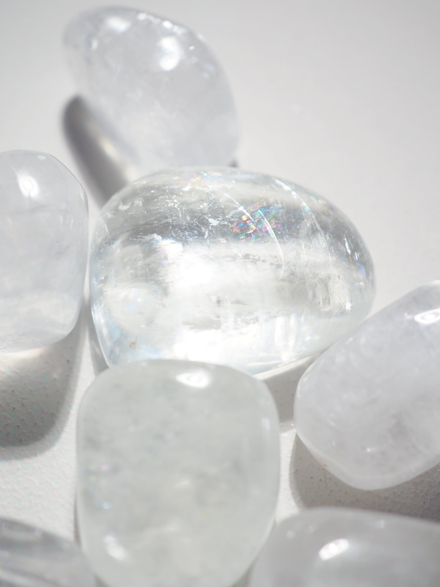 CHUNKY Weisser Calcit Trommelsteine . White CalciteTumble ca. +3cm - aus Mexiko HIGH QUALITY