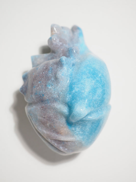 Trolleit Menschliches Herz . Trollite Human Heart 9cm - Hand Carved